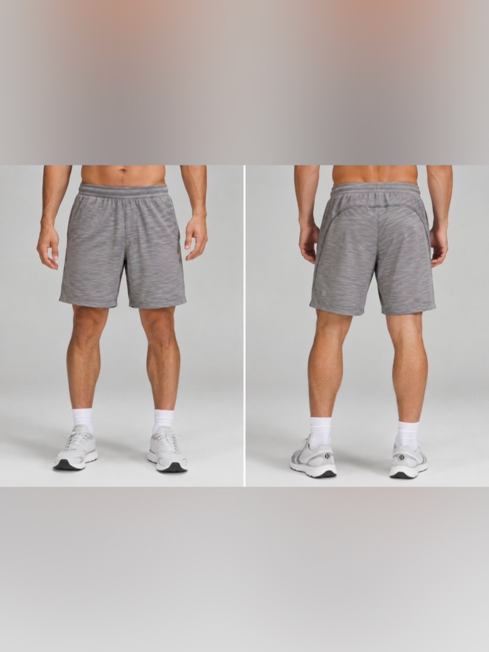 lululemon Pace Breaker Short 7” Lined Heathered Grey Size M Medium